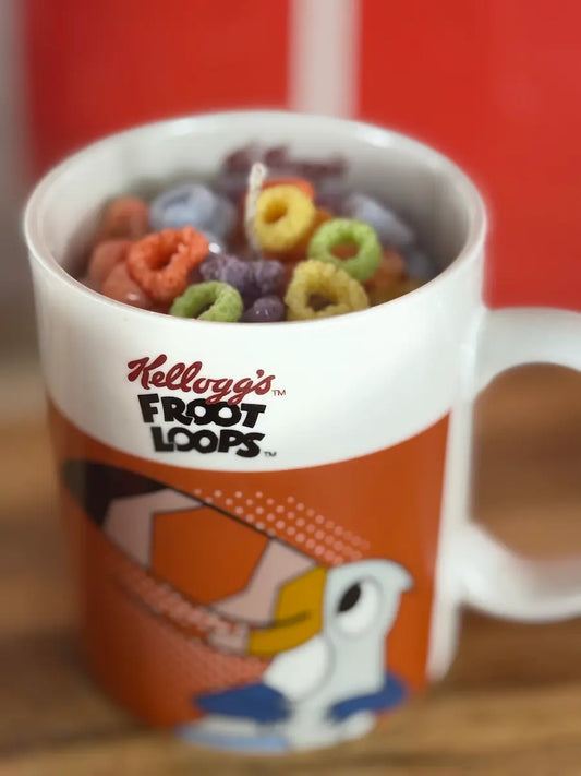 FRUIT LOOPS CANDLE - ORANGE – Duftkerze im Cereal-Becher-Design