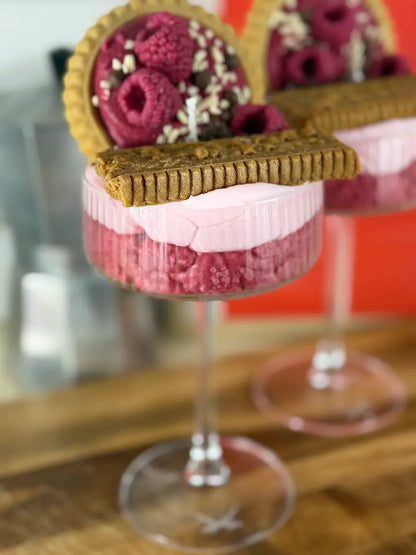 SWEET RASPBERRY DREAM – Dessertkerze im Dessertglas