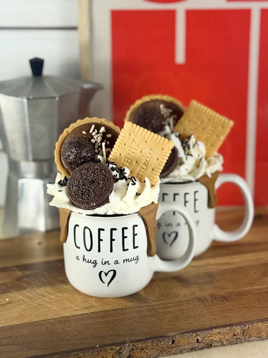 KEKS IM KAFFEE – Dessertkerze in Kaffeetassen-Optik