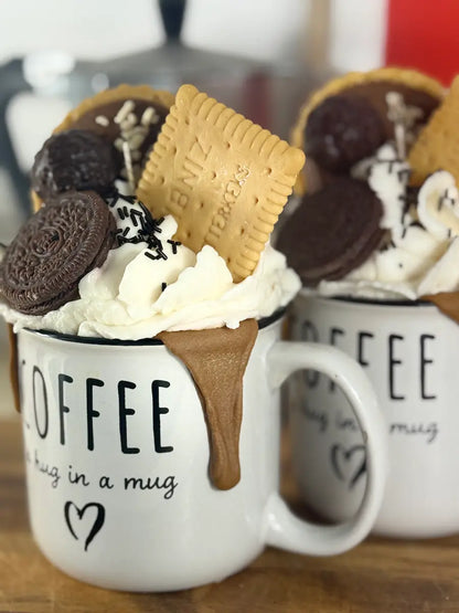 KEKS IM KAFFEE – Dessertkerze in Kaffeetassen-Optik