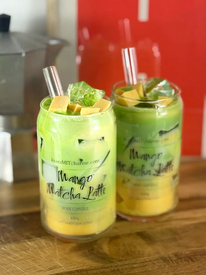 MANGO MATCHA LATTE – Exotische Matcha-Duftkerze im Glas