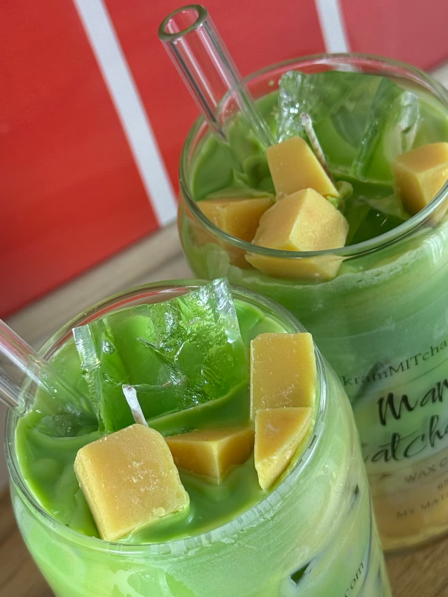 MANGO MATCHA LATTE – Exotische Matcha-Duftkerze im Glas