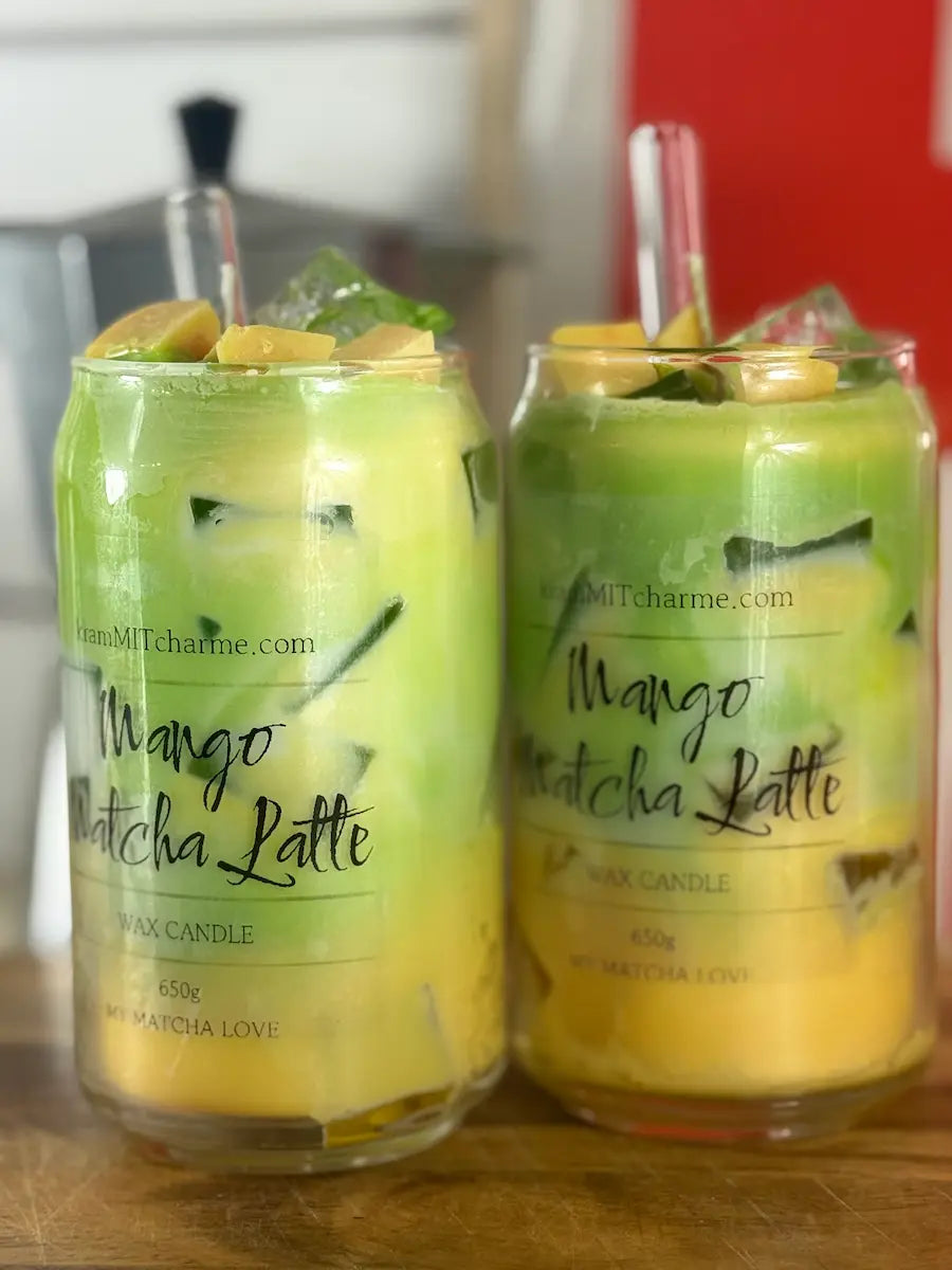MANGO MATCHA LATTE – Exotische Matcha-Duftkerze im Glas