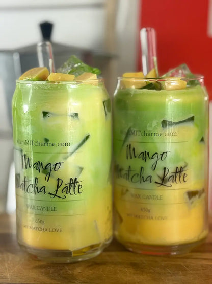 MANGO MATCHA LATTE – Exotische Matcha-Duftkerze im Glas
