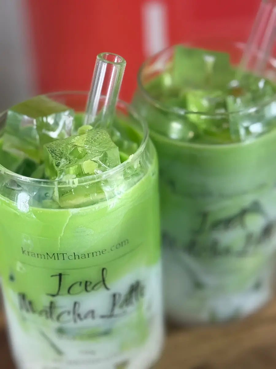 ICED MATCHA LATTE  – Cremige Matcha-Duftkerze im Glas