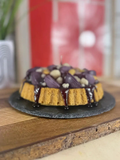 GLÜHENDER PFLAUMENZAUBER – Winterliche Dessertkerze mit Pflaumenduft