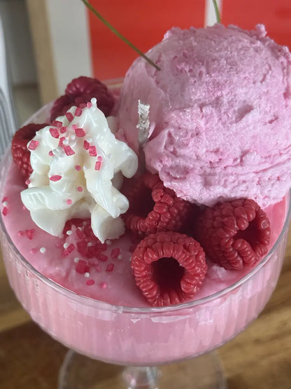 HIMBEER ELIXIER DELUXE – Edle Dessertkerze mit Himbeerduft