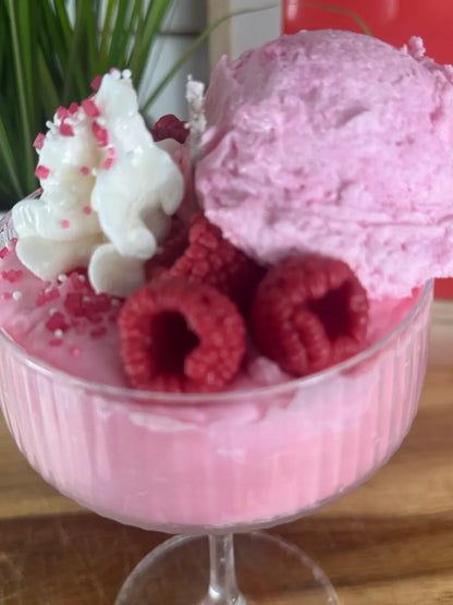HIMBEER ELIXIER DELUXE – Edle Dessertkerze mit Himbeerduft