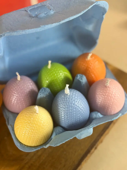 BUNTE EIER LIEBE – Verspielte Eierkerzen mit Vanilleduft