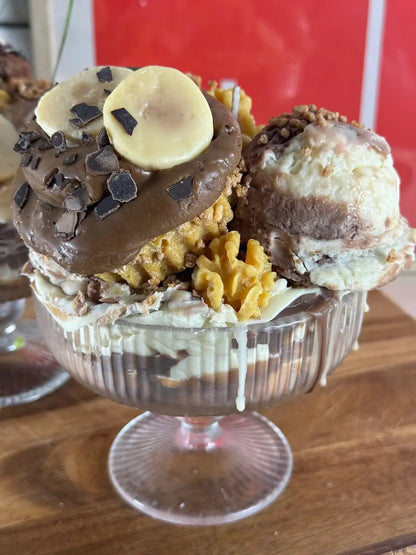 BANANA CHOCOLATE RUSH – Cremige Dessertkerze mit Schokoladenduft