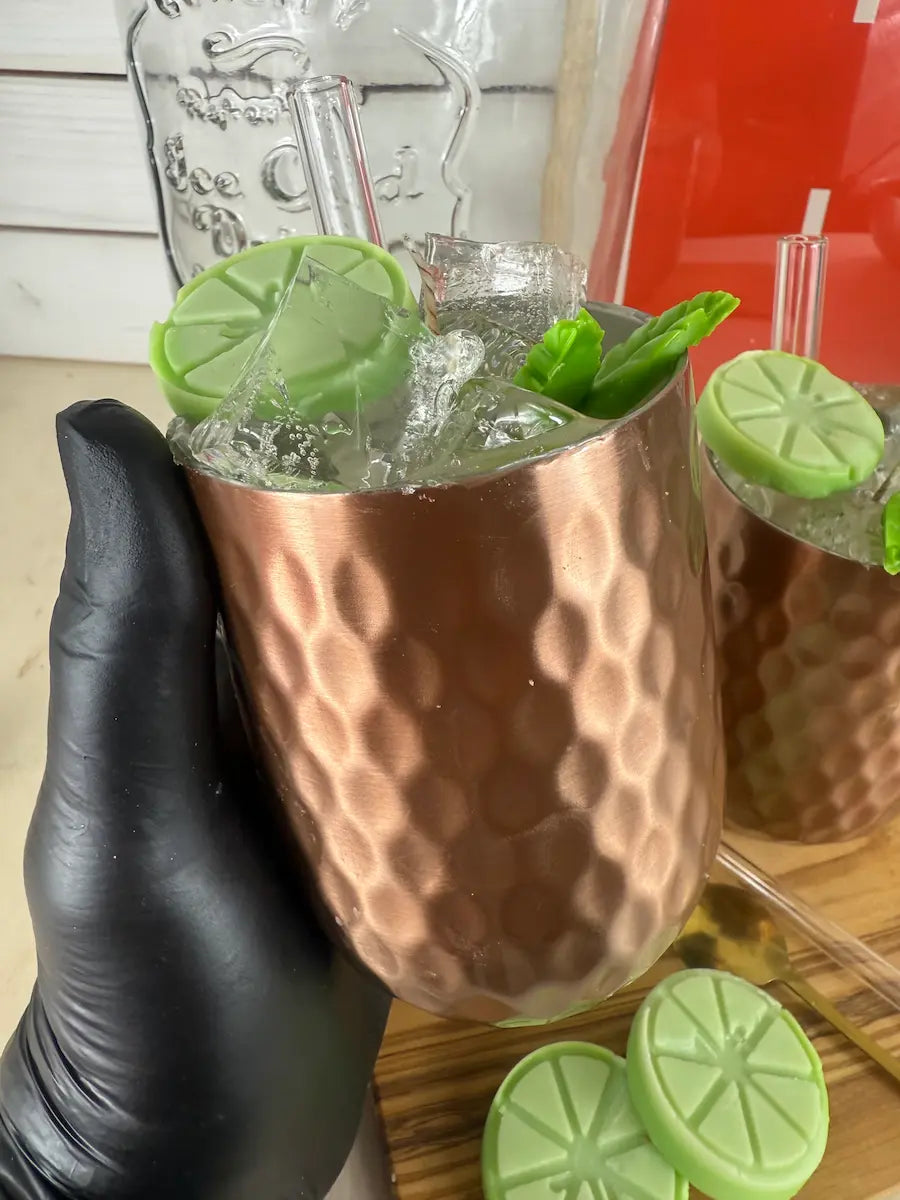 Moscow Mule – Handgemachte Cocktailkerze mit Zitronenduft
