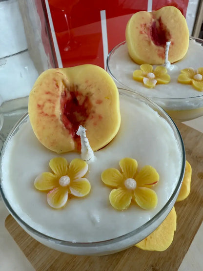 Peach Me Martini – Handgemachte Cocktailkerze mit Pfirsichduft