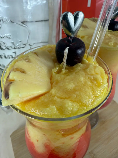 Sex on the Beach – Handgemachte Cocktailkerze mit Orangenduft