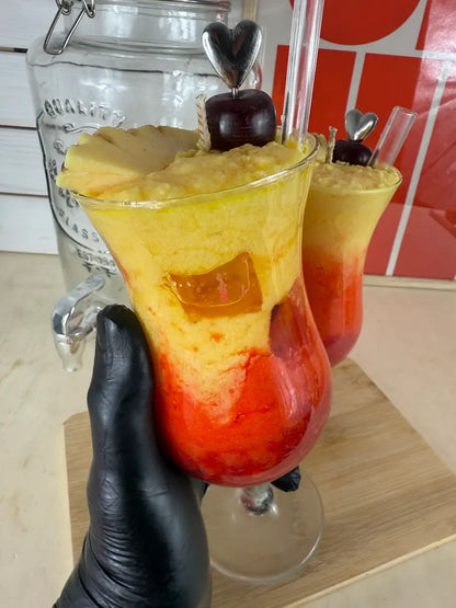Sex on the Beach – Handgemachte Cocktailkerze mit Orangenduft