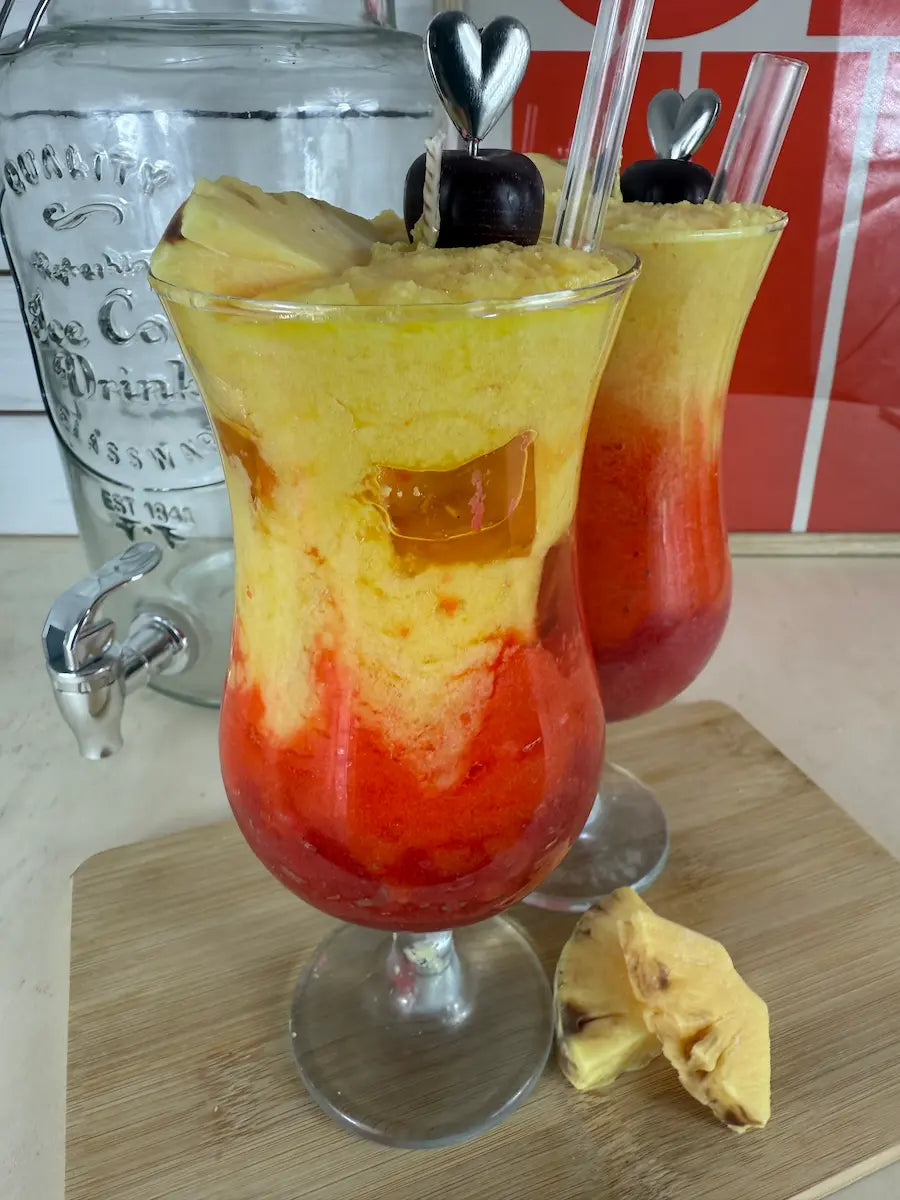 Sex on the Beach – Handgemachte Cocktailkerze mit Orangenduft