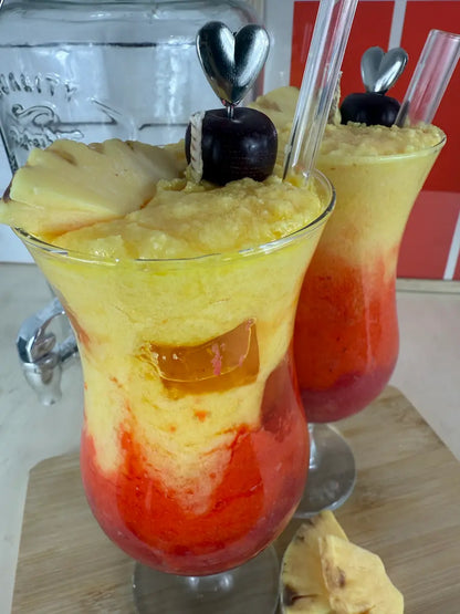 Sex on the Beach – Handgemachte Cocktailkerze mit Orangenduft